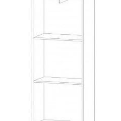 ИНФИНИТИ Шкаф-пенал (дуб вотан/белый) в Нягани - nyagan.mebel24.online | фото