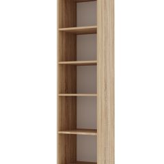 ИТАЛИЯ П-400 Пенал 2 дв. (Дуб сонома/Белый глянец) в Нягани - nyagan.mebel24.online | фото 2