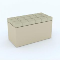 Пуф КВАДРО тип 2 Бежевый в Нягани - nyagan.mebel24.online | фото