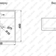 Раковина MELANA MLN-A064 в Нягани - nyagan.mebel24.online | фото 2