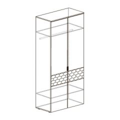Шкаф 2-дверный Дели 70 в Нягани - nyagan.mebel24.online | фото 2