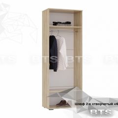 ФЛАЙ Шкаф 2-х створчатый ШК-04 (дуб сонома/белый) в Нягани - nyagan.mebel24.online | фото 4