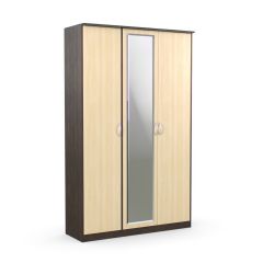 Шкаф 3-х створчатый Дуэт Люкс с зеркалом в Нягани - nyagan.mebel24.online | фото