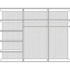 Шкаф 6-и дверный с зеркалами (04.146) Диана в Нягани - nyagan.mebel24.online | фото 2