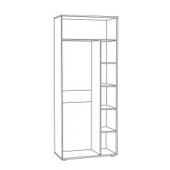 Шкаф для одежды 1751 Бьянка в Нягани - nyagan.mebel24.online | фото 2