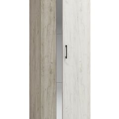 Шкаф Эмма (Дуб Крафт серый/белый) в Нягани - nyagan.mebel24.online | фото