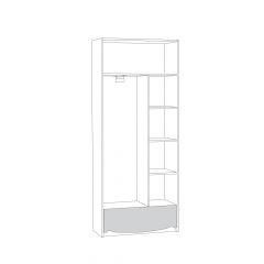 Шкаф комбинированный 13.04 Флоренция в Нягани - nyagan.mebel24.online | фото 2