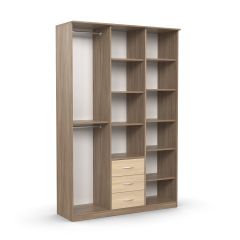 Шкаф комбинированный Дуэт Люкс с зеркалом в Нягани - nyagan.mebel24.online | фото 5