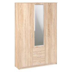Шкаф комбинированный Дуэт Люкс с зеркалом в Нягани - nyagan.mebel24.online | фото 2