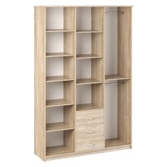 Шкаф комбинированный Дуэт Люкс с зеркалом в Нягани - nyagan.mebel24.online | фото 3