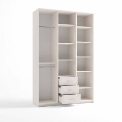 Шкаф комбинированный Дуэт Люкс с зеркалом в Нягани - nyagan.mebel24.online | фото 7