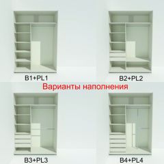 Шкаф-купе 1400 серии SOFT D1+D3+B2+PL1 (2 ящика+1штанга) профиль «Графит» в Нягани - nyagan.mebel24.online | фото 6