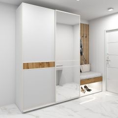 Шкаф-купе 1400 серии SOFT D6+D4+B2+PL2 (2 ящика+1штанга+1 полка) профиль «Капучино» в Нягани - nyagan.mebel24.online | фото 4