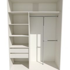 Шкаф-купе 1400 серии SOFT D8+D2+B2+PL4 (2 ящика+F обр.штанга) профиль «Капучино» в Нягани - nyagan.mebel24.online | фото 2