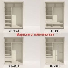 Шкаф-купе 1600 серии SOFT D1+D3+B2+PL1 (2 ящика+1штанга) профиль «Графит» в Нягани - nyagan.mebel24.online | фото 5