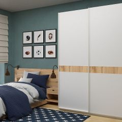 Шкаф-купе 1800 серии SOFT D6+D6+B2+PL3 (2 ящика+2штанги) профиль «Капучино» в Нягани - nyagan.mebel24.online | фото 5