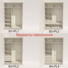 Шкаф-купе 1800 серии SOFT D6+D6+B2+PL3 (2 ящика+2штанги) профиль «Капучино» в Нягани - nyagan.mebel24.online | фото 6