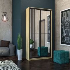 Шкаф-купе Лофт 1200 Шк12-47 (Дуб Сонома) в Нягани - nyagan.mebel24.online | фото 8