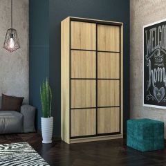 Шкаф-купе Лофт 1200 Шк12-47 (Дуб Сонома) в Нягани - nyagan.mebel24.online | фото 7