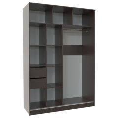 Шкаф-купе ПШ-2.9 1500 Фасад СТРЕЛКА (ВЕНГЕ стрелка беж) в Нягани - nyagan.mebel24.online | фото 2