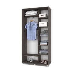РОЛАНД Шкаф-купе Анкор темный (450*1100) Р411 в Нягани - nyagan.mebel24.online | фото 2