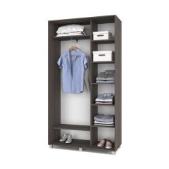 РОЛАНД Шкаф-купе Анкор темный (450*1200) Р421 в Нягани - nyagan.mebel24.online | фото 2
