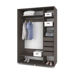 РОЛАНД Шкаф-купе Анкор темный (600*1800) Р681 в Нягани - nyagan.mebel24.online | фото 4