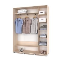 РОЛАНД Шкаф-купе Млечный дуб (450*1700) Р471 в Нягани - nyagan.mebel24.online | фото 3