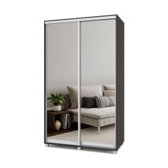 РОЛАНД Шкаф-купе с зеркалами Венге (450*1300) Р433 в Нягани - nyagan.mebel24.online | фото 2