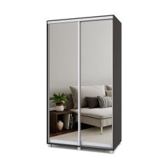 РОЛАНД Шкаф-купе с зеркалами Венге (450*1200) Р423 в Нягани - nyagan.mebel24.online | фото 2