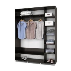 РОЛАНД Шкаф-купе с зеркалами Венге (450*1700) Р473 в Нягани - nyagan.mebel24.online | фото 2