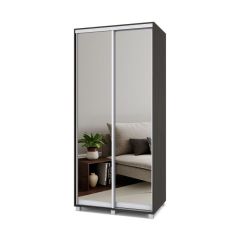 РОЛАНД Шкаф-купе с зеркалами Венге (600*1000) Р603 в Нягани - nyagan.mebel24.online | фото