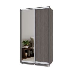 РОЛАНД Шкаф-купе с зеркалом Анкор темный (450*1200) Р422 в Нягани - nyagan.mebel24.online | фото