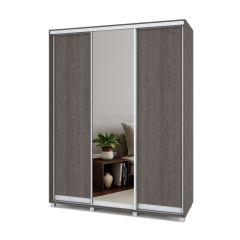 РОЛАНД Шкаф-купе с зеркалом Анкор темный (450*1700) Р472 в Нягани - nyagan.mebel24.online | фото 2