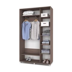 РОЛАНД Шкаф-купе с зеркалом Шимо темный (450*1300) Р432 в Нягани - nyagan.mebel24.online | фото 3