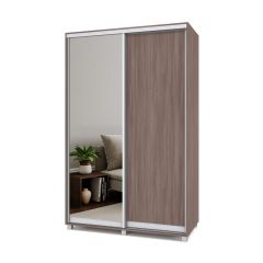 РОЛАНД Шкаф-купе с зеркалом Шимо темный (450*1400) Р442 в Нягани - nyagan.mebel24.online | фото 2