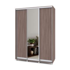 РОЛАНД Шкаф-купе с зеркалом Шимо темный (450*1600) Р462 в Нягани - nyagan.mebel24.online | фото 2