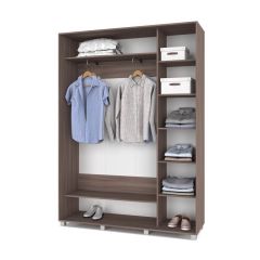 РОЛАНД Шкаф-купе с зеркалом Шимо темный (450*1600) Р462 в Нягани - nyagan.mebel24.online | фото 3