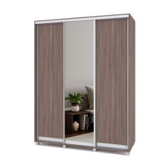 РОЛАНД Шкаф-купе с зеркалом Шимо темный (450*1700) Р472 в Нягани - nyagan.mebel24.online | фото