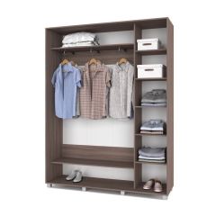 РОЛАНД Шкаф-купе с зеркалом Шимо темный (450*1700) Р472 в Нягани - nyagan.mebel24.online | фото 2