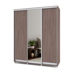 РОЛАНД Шкаф-купе с зеркалом Шимо темный (600*1800) Р682 в Нягани - nyagan.mebel24.online | фото