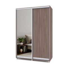 РОЛАНД Шкаф-купе с зеркалом Шимо темный (600*1500) Р652 в Нягани - nyagan.mebel24.online | фото