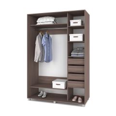 РОЛАНД Шкаф-купе с зеркалом Шимо темный (600*1500) Р652 в Нягани - nyagan.mebel24.online | фото 4