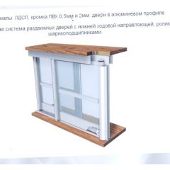 Шкаф-купе ШКО-3 1400 мм ЛДСП/ЛДСП в Нягани - nyagan.mebel24.online | фото 5