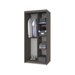 ТОМАС Шкаф-купе с зеркалом Анкор темный/светлый Т22 в Нягани - nyagan.mebel24.online | фото 2