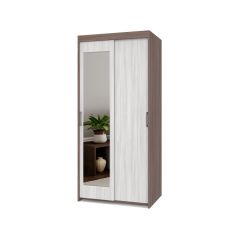 ТОМАС Шкаф-купе с зеркалом Шимо темный/светлый Т22 в Нягани - nyagan.mebel24.online | фото