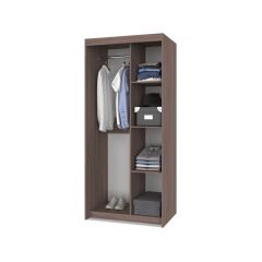 ТОМАС Шкаф-купе с зеркалом Шимо темный/светлый Т22 в Нягани - nyagan.mebel24.online | фото 2