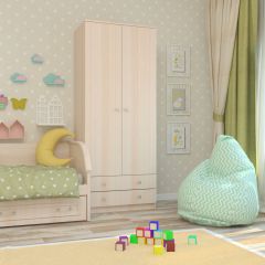 Шкаф Нина (М6) Дуб Молочный в Нягани - nyagan.mebel24.online | фото