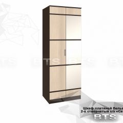 Шкаф 2-х створчатый Сакура + Зеркало (венге/лоредо) в Нягани - nyagan.mebel24.online | фото 2