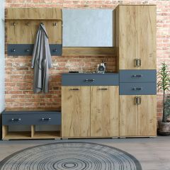 Шкаф с ящиками НКМ Бостон Секция 6 в Нягани - nyagan.mebel24.online | фото 2